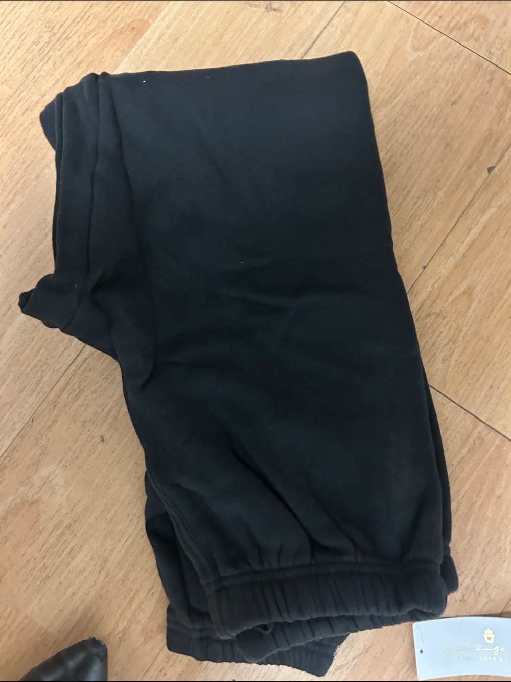 Spiritual Gangster Black Jogger Sweatpants love yourself like crazy s nwt - Picture 5 of 5